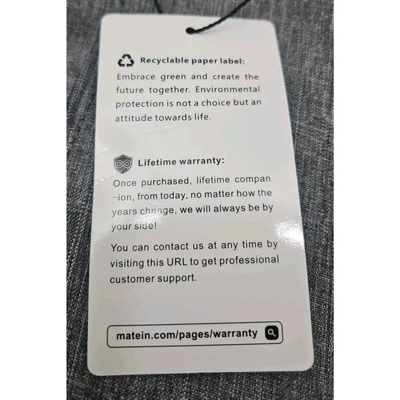 MATEIN Travel Laptop Backpack, Rucksack Anti theft,fits 15.6 Inch Notebook, Grey - Picture 3 of 4